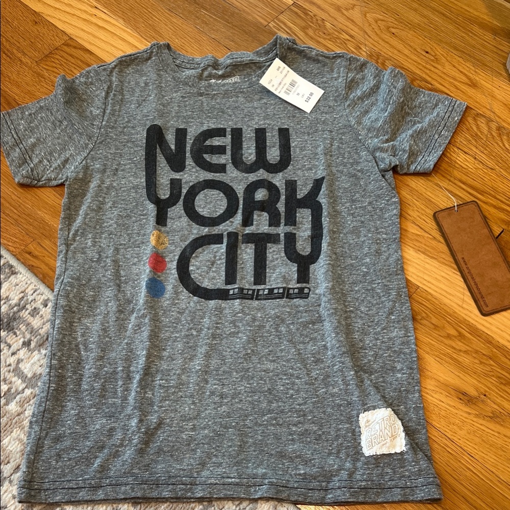 Original Retro Brand Gray New York City Kids Tee
